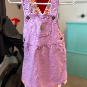 EUC, Carhartt, overalls skirt with onesie